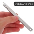 thumbnail image 3 of Phenofice 2Pcs Silver Stainless Steel Folding Table Connector Modern Rectangular Furniture Hardware 12.0x0.4x0.4in, 3 of 8