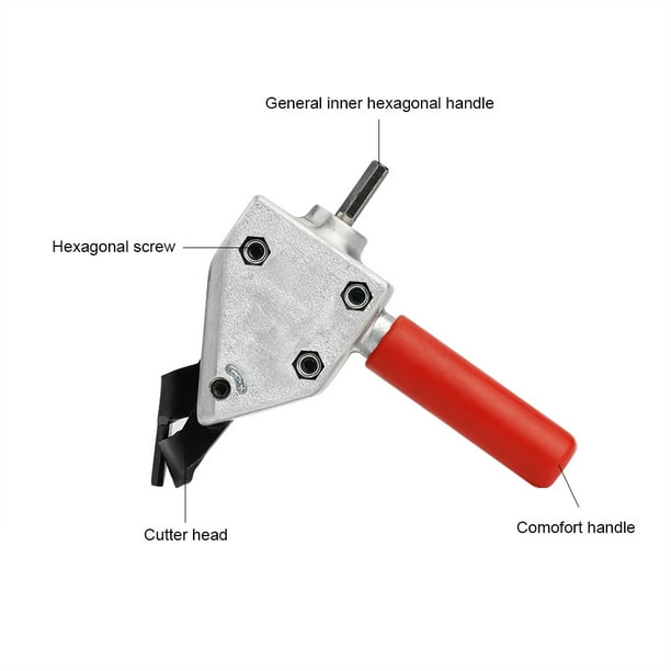 Noref métal grignoteur acier fer tôle scie outil de coupe perceuse  électrique accessoires de fixation, coupe-tôle, coupe-scie à tôle 