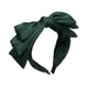 thumbnail image 3 of Diadema con lazo, accesorio para el cabello, aro para el cabello para lavarse la cara, para uso diario en la fiesta de graduación Verde oscuro, 3 of 7