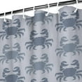 thumbnail image 3 of 72x72 Funny Crab Shower Curtain with Hooks, Cute Ocean Animal Print Waterproof Curtain for Kids Bathroom or Beach Decor, 3 of 5