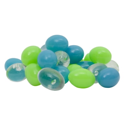 (2 Pack) GloFish Blue/Green/Clear Pebble Aquarium Accent Bead Gravel,