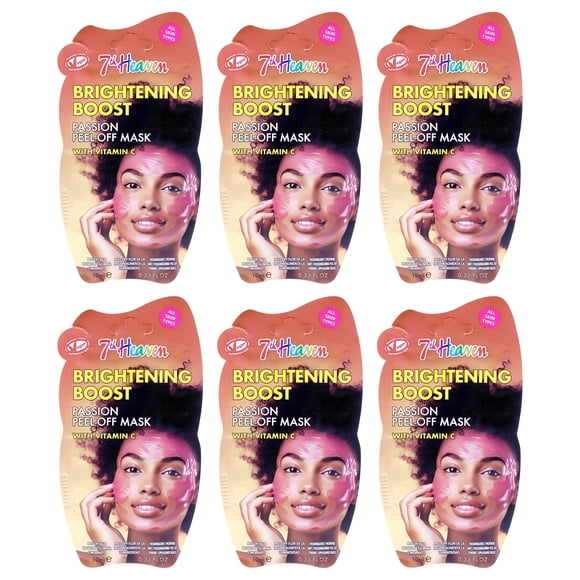 Mascarilla facial 7th Heaven Passion Peel Off para mujer, 6 x 10 ml