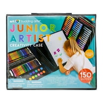Art 101 Beginner Doodle and Color Multifunctional Art Set with 150 Pieces and Pop-up Easel for Children