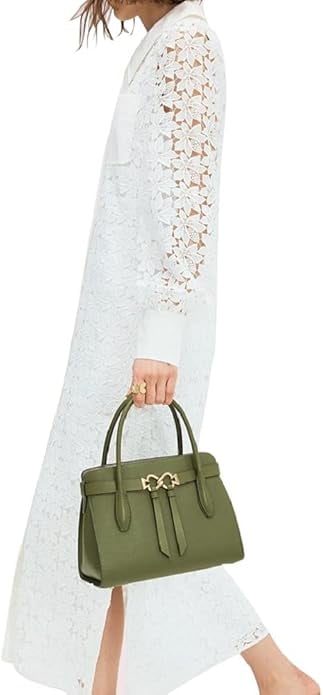 product image kate spade new york Toujours Medium Leather Satchel, Lichen