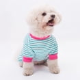 thumbnail image 4 of FENGGHAO Striped Dog Pajamas Soft Cotton Jumpsuit Warm Comfortable Pet Apparel Outfit For Winter Sleep Play And Festive Occasions With Multiple Size Options L, 4 of 4