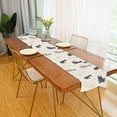 thumbnail image 2 of Yayeee Table Runner 90 inches Long Home Kitchen Dinning Party Decoration, Black Cute Cats, 2 of 7