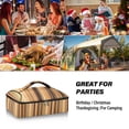 thumbnail image 7 of Iauyy Casserole Carrier for Hot Food Insulated Casserole Travel Carry Bag with Lid Food Warmer Bag for Party/Picnic,Vertical Stripes, 7 of 7