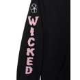 thumbnail image 4 of Hello Kitty Big Girls' Hooded Ears Fleece Zip-Up Hoodie Kuromi Charcoal Gray, 4 of 5