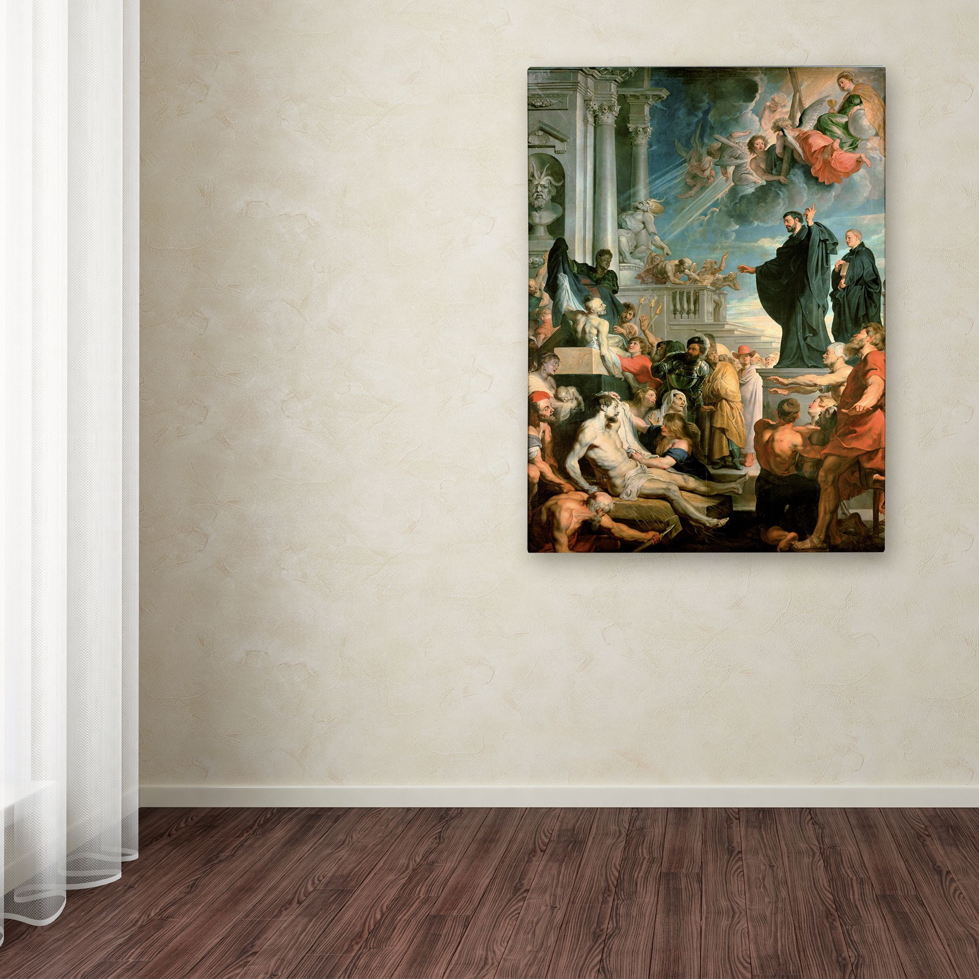 Peter Paul Rubens 'The Miracles Of St Francis Xavier' Canvas Art
