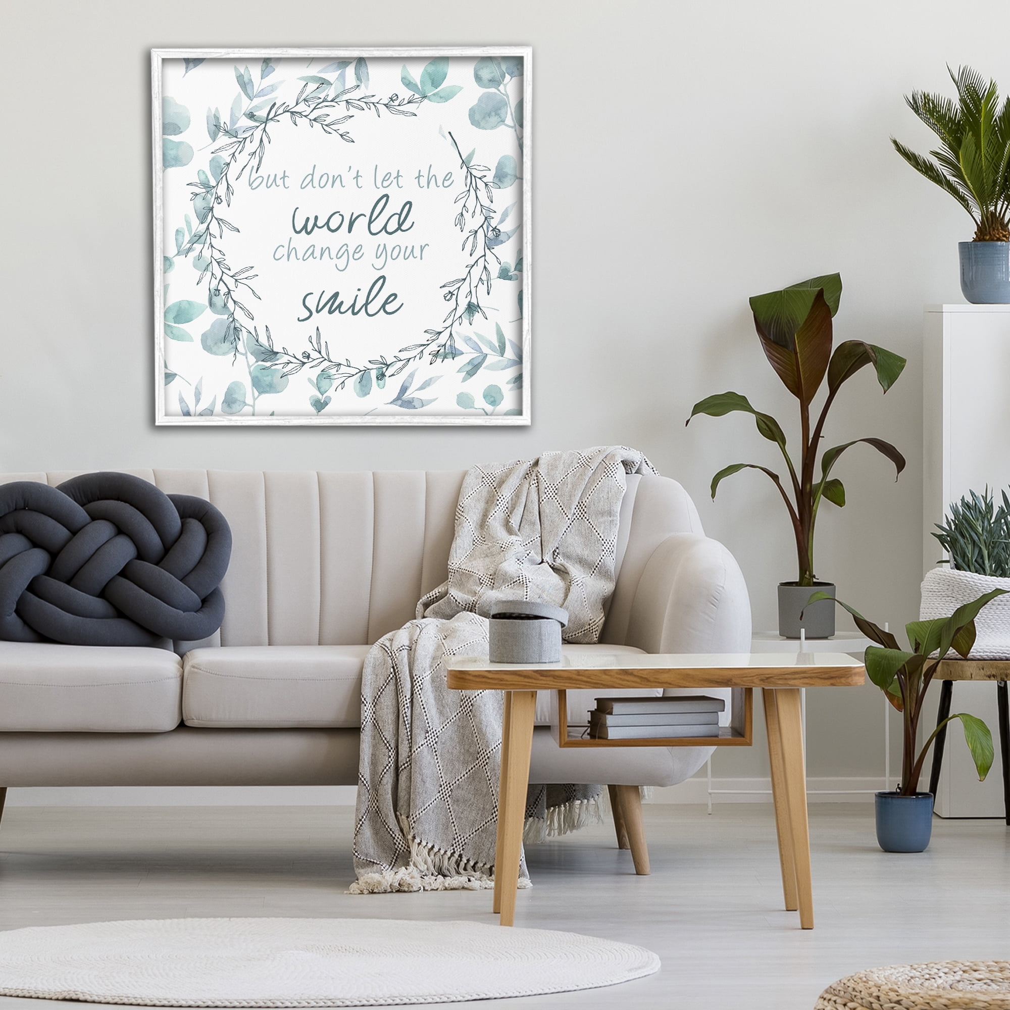 Stupell Industries Don't Let The World Change White Framed Giclee Art, design by Kim Allen