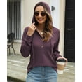 thumbnail image 3 of YATELLE Womens Tops Fall Fashion Hoodies for Women Long Sleeve Sweatshirts Ladies Casual Tees Soft Pullover Trendy Blouses, 3 of 5