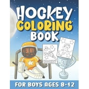 COOL COLORING CREATIONS Hockey Coloring Books for Boys Ages 8-12: Cool Sports Coloring Book for Boys / Perfect Gift for Kids Who Loves Sports and Ice Hockey / Super Fun & Easy Designs for Children, (Paperback)