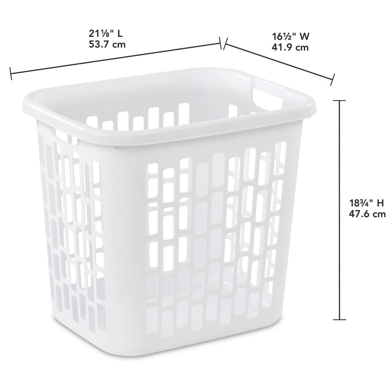 Easy Carry Plastic Laundry Hamper with Handles photo 2