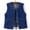Dark Blue, variant on Oplxuo Women's Button Down Denim Vest Summer Sleeveless Tank Tops Crew Neck Slim Fit Jean Shirt Jacket Waistcoat with Pockets