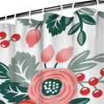 thumbnail image 3 of Waterproof Beautiful Colorful Floral Shower Curtain 72x72 Inch Boho Style Polyester Unique Shower Curtain for Bathroom Hotel Home Decor with 12 Plastic Hooks, 3 of 5