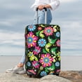 thumbnail image 4 of Wukai Vector Mexican Otomi Style Bright Elastic Luggage Cover: Personalized Protection for Your Suitcase - Fits 19~29-inch, Washable & Durable Travel Companion-Medium, 4 of 8
