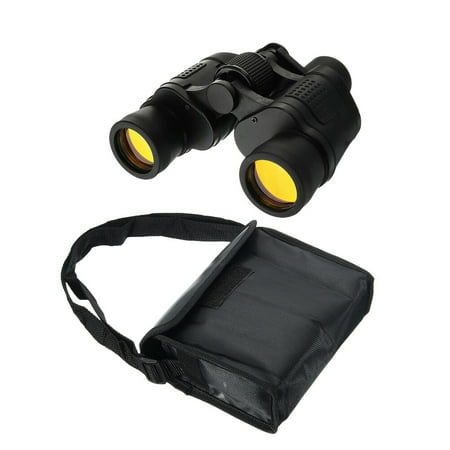 60x60 Pancratic Telescope Day/night Vision Outdoor Hunting Telescope With Storage Bag Outdoor Bird Watching Travelling Hunting Telescope for (Black)