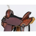 thumbnail image 5 of 17 In Comfytack Western Horse Barrel Racing Trail Pleasure American Leather Saddle Tack Set With Reins Brown, 5 of 8