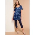 thumbnail image 5 of Roaman's Women's Plus Size Cotton Ultimate Scoopneck Swing Tunic, 5 of 6