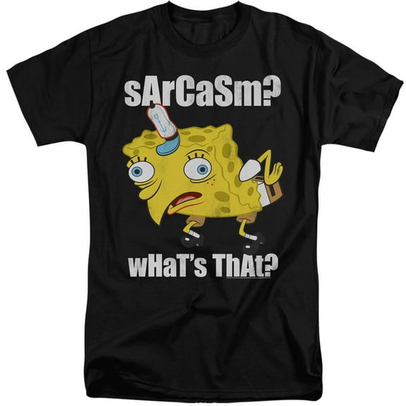 Spongebob Sarcasm Meme Unisex Adult Tall T Shirt