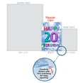 thumbnail image 4 of NobleWorks - 1 Funny 20th Birthday Greeting Card - Milestone (Not 3D or Layered) C9394MBG, 4 of 7