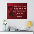 thumbnail image 2 of Scripture Walls 1 John 4:10 Herein is Love Bible Verse Canvas Christian Wall Art Ready to Hang Unframed, 2 of 9