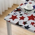 thumbnail image 5 of Awypu Square Fitted Table Cloths 100% Polyester Fiber - Stars Pattern 52*52, 5 of 8