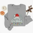 thumbnail image 2 of lulshou Women's Christmas Print Crewneck Sweatshirt Festive Holiday Long Sleeve Pullover Sweater Style Gift for Family, Gray, M, 2 of 6