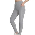 thumbnail image 1 of Pantalones de yoga de cintura alta para mujer: realzan los glúteos, leggings con bolsillos, tejido elástico, ideales para fitness/casual, tallas S-XXL, 1 of 5