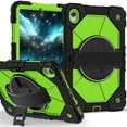 thumbnail image 2 of Heavy Duty Shockproof Case for Samsung Galaxy Tab S11,Anti drop silicone+PC Layer Protective Case 360 ° Rotating Handle Stand ,Shoulder Strap,Yellow,For Galaxy Tab S11, 2 of 9