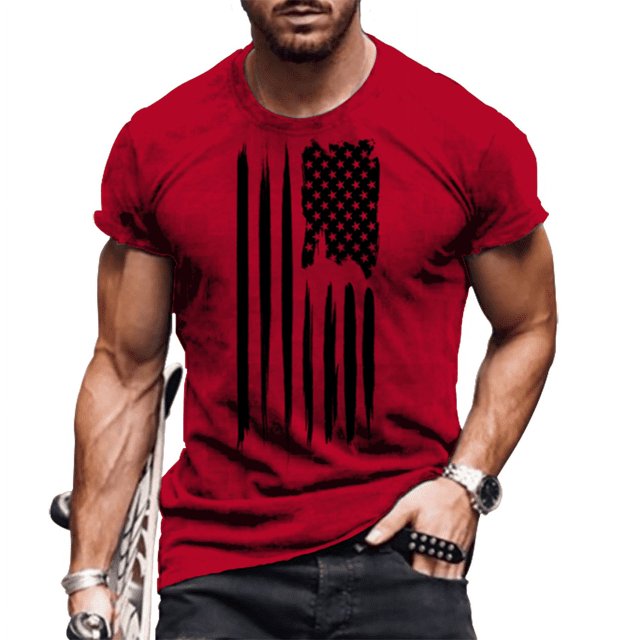 2024 Été Chemises de Musculation pour Hommes Manches Courtes Col Rond T-Shirts Impression Logo 3D Ample Respirant Mode Simple Hauts