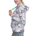 thumbnail image 2 of Lsque Autumn Leaves Pattern Casual Women's Hoodie,Hooded Sweatshirt with Kangaroo Pocket,Pullover Hoodie with Eye-catching Drawstrings-X-Large, 2 of 7