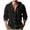 Black, variant on Cotton Linen Hoodies for Men Button Drawstring Long Sleeve Hooded Tops Casual Lightweight Comfortable Hoodie Sky Blue S