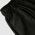 thumbnail image 7 of Wide Leg Jeans Women Petite High Waisted Elastic Jean Waist Strechy Drawstring Pull On Denim Pants With Pockets Black M, 7 of 7