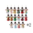 thumbnail image 6 of AZXY Christmas Ornaments Set, 32 Pack Wooden Snowman Hanging Ornaments for Christmas Tree, Xmas Decorations, Festive Holiday Home Indoor Tree Mantel Tabletop Seasonal Christmas Decor, 6 of 6
