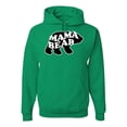 thumbnail image 2 of Wild Bobby, Mama Bear Animal Design, Animal Lover, Unisex Graphic Hoodie Sweatshirt, Kelly, X-Large, 2 of 4