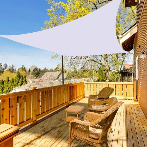 Voile D'Ombrage Beige 6x6m - Filet Respirant Anti-UV Pour Jardin, Terrasse Et Piscine