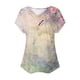 thumbnail image 4 of Mujeres de Verano Superior, V-Cuello Casual Camiseta de Moda de Manga Corta Hecha de Cómodo Estante de Imitación para Toda la Temporada de Uso Diario, Camisetas Cortas para Mujeres, 4 of 4
