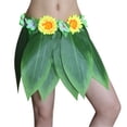 thumbnail image 4 of Ti Leaf Hula Skirt Hawaiian Leaf Skirt Green Grass Skirt for Beach Luau Party Supplies, 4 of 5