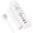 White, variant on Recessed Power Strip with 30W USB C,Ultra Thin Flat Plug Power Strip,2 Outlets 4 USB Ports,Furniture Flush Mount Desk Outlet,Recessed Outlet for Side Table/Sofa Table,6ft Cord (White)