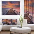 thumbnail image 1 of Dark Seashore Pier under Colorful Sky, 1 of 3