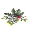 thumbnail image 3 of kurtrusly 6 Pack 3 Style Artificial Christmas Picks Assorted Christmas Tree Ornaments Festival Tree Branch Pendant Decorations Multi-material Combination, 3 of 8