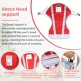 thumbnail image 4 of EZ Assistive Patient Lift Sling with Head Support, Toileting Transfer Sling for Elderly and Disabled, Polyester Padded Lift Sling, 500 lb Capacity, Red, Large, 4 of 9