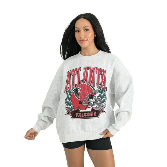 Women's Gameday Couture Gray Atlanta Falcons Heritage Premium Fleece Pullover Sweatshirt