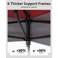 thumbnail image 2 of EastVita Red Tent 13x13, Pop Up Gazebo Tent Easy Setup with 4 Sand Bags for Backyard Garden Patio,Mosquito Netting & Height Adjustable, 2 of 5