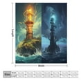 thumbnail image 2 of Ocean Lighthouse for Women Men Kids Flannel Throw Blankets Soft Fuzzy Lightweight for Home Decor Couch Bed Sofa, 2 of 8
