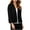 Black, variant on CHGBMOK Women's Solid Knitted Loose Cardigan Sweater 3/4 Sleeve Open Front Cropped Tops
