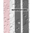 thumbnail image 5 of Pack of 2 Outdoor Pillow Covers, Pink and Grey Striped Rectangular Geometric Waterproof Square Throw Pillowcase Cushion Decorative Pillow Covers for Couch Patio Tent, 26x26 in, 5 of 6