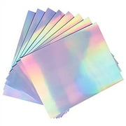 Printable Holographic Sticker Paper .. for Your Ink Jet .. Printer 8.5 x 11 .. Inches Dries Quickly Waterproof .. Sticker Paper Rainbow Vinyl .. Sticker Paper 20 pcs