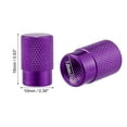 thumbnail image 4 of Motoforti Universal Color Tire Valve Cap Car Accessories Aluminum Alloy Purple 4 Pcs, 4 of 7